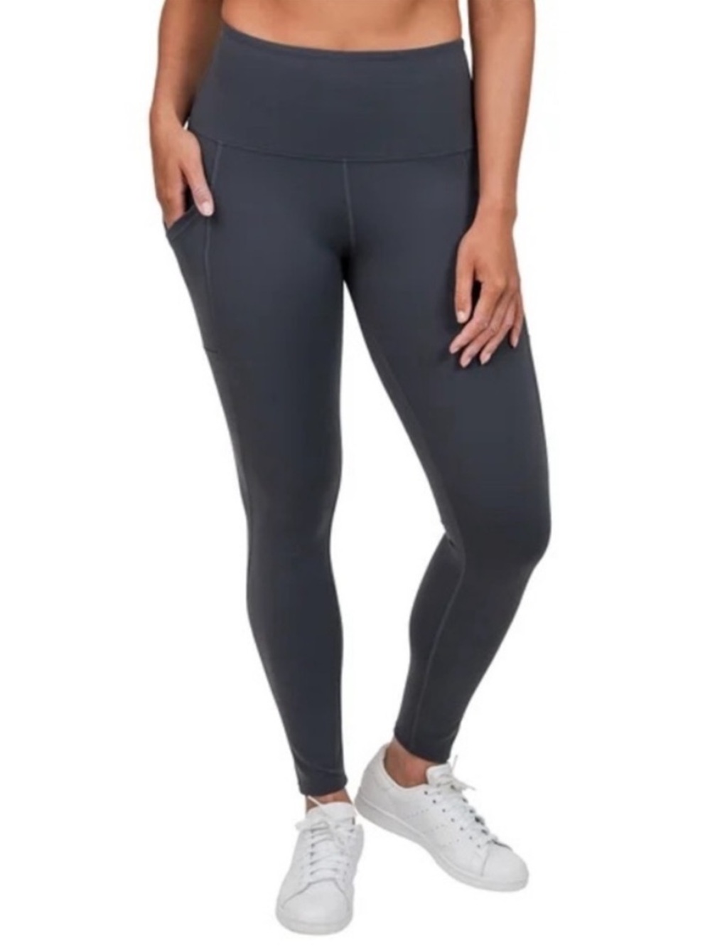 Tuff Athletics High Waisted Leggings Grey Small